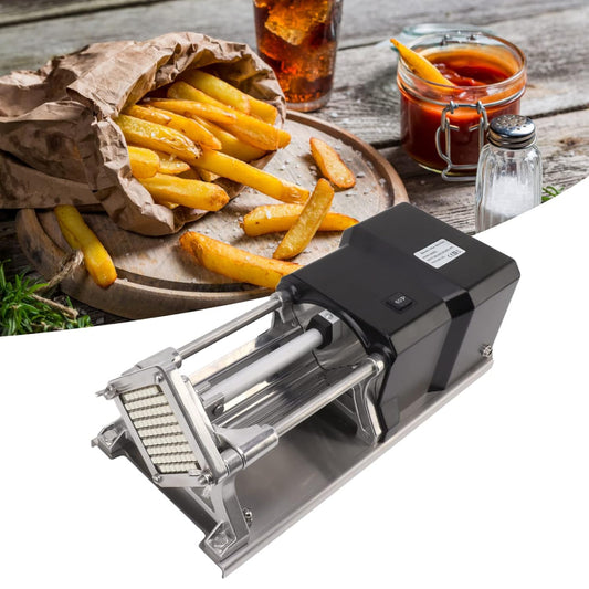 Cortador de patatas eléctrico profesional con cuchillas de acero inoxidable